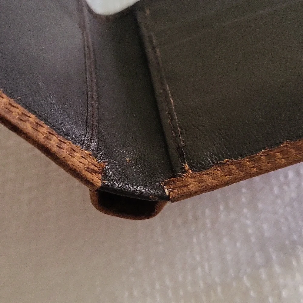 American Bison Men's Bifold Leather Wallet Made in USA